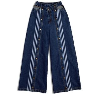Ivy Park Snap Wide Leg Denim Pants